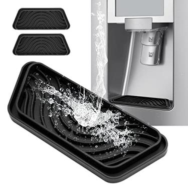 Imagem de Coletor de gotejamento para geladeira, bandeja de gotejamento de geladeira para bandeja de água, bandeja de gotejamento para geladeira evita respingos de água, coletor de gotejamento de silicone