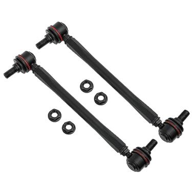 Imagem de FAPO RACING Kits de elos de extremidade de barra estabilizadora frontal ajustável 255 mm - 295 mm (comprimento total do parafuso ao parafuso), tamanho do parafuso da junta esférica de 12 mm, barra oscilante de alumínio