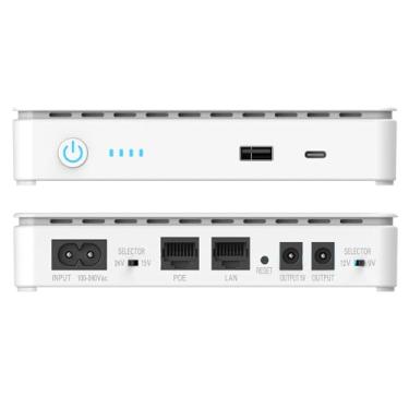 Imagem de Nobreak para Modem e Roteador Mini UPS Tipo-C Rede POE LAN 35W Bivolt
