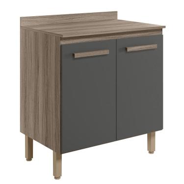 Imagem de Balcao 02 Portas 80cm Com Tampo 16986 Crvlh Nature Chumb Nicioli 