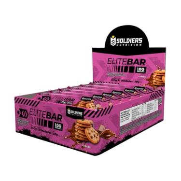 Imagem de Elitebar 30g Barra De Proteína CX 12 UN-Soldiers Nutrition Cookies