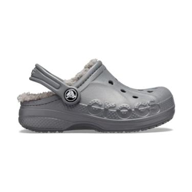 Imagem de Sandália crocs baya lined clog k charcoal/charcoal - 33