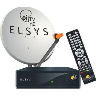 Imagem de Antena Externa Ku Elsys Etki11 60cm Com Lnb, Cabo 15M