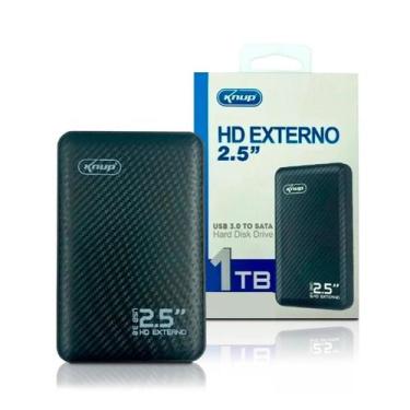 Imagem de Hd Externo Slim Usb 3.0 1Tb Para Xbox Ps4 Notebook Backup - KNUP