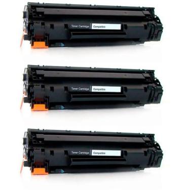 Imagem de Kit 3x Toner Compatível 35A 36A 85A para M1132 M1212 P1005 P1006 P1505