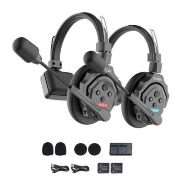Imagem de Fone Headset Intercomunicador Duplo Sem Fio Synco Xtalk X2
