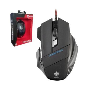Imagem de Mouse Gamer Laser 2400dpi Led Usb 6 Botões Profissional - Evolut