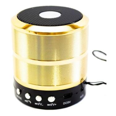 Imagem de Mini Caixinha de som Bluetooth USB SD 5w alça para Pendurar WS-887 -CO