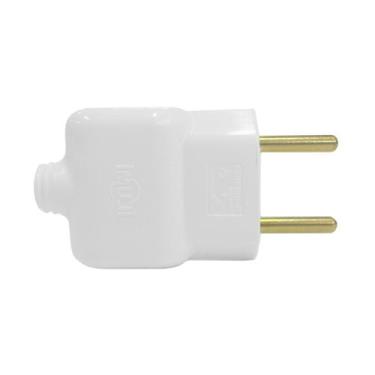 Imagem de Plug Tomada Pino Prensa Cabo 2P Branco 20A 250V - Ilumi