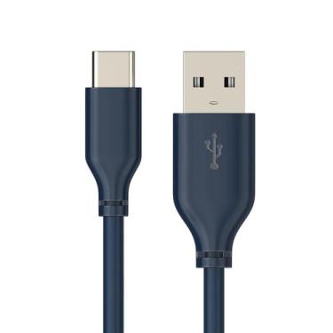 Imagem de Cabo USB-A x USB-C 3A Fast Charge PVC 1m Cabletime, Azul