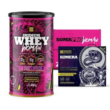 Imagem de Whey Protein Woman 450g + Kimera Night + Soma Pro Woman - Iridium Labs-Unissex
