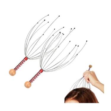 Imagem de 2 Massageador De Cabeça Anti Stress Relaxante Capilar 12 Pontas - Date