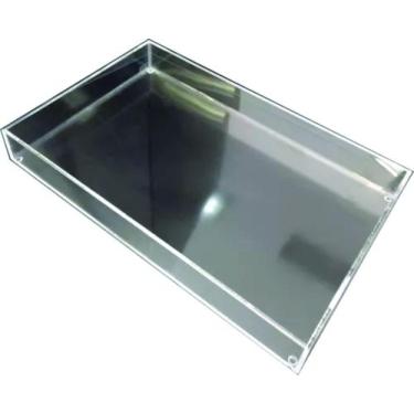 Imagem de Bandeja Retangular C/ 40cm Em Acrilico Cristal - Rick Acrilicos