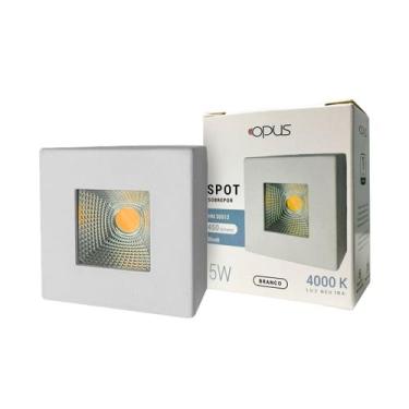 Imagem de Spot Sobrepor Quadrado Led 5W Bivolt 3000K Branco  3000K Preto  4000K 
