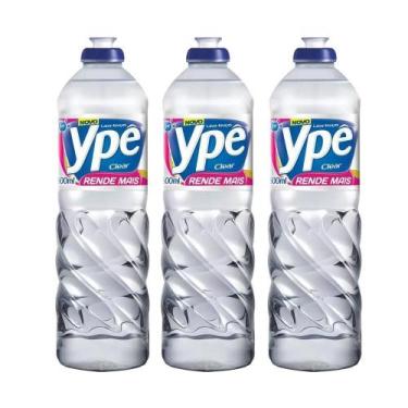Imagem de Detergente Lava Louças Ypê Clear Rende Mais 500Ml Kit 3 - YPE