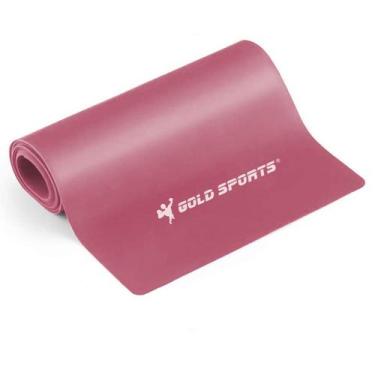 Imagem de Faixa Elástica Gold Sports Omega  Tensão Fraca, Unissex, Rosa, Único