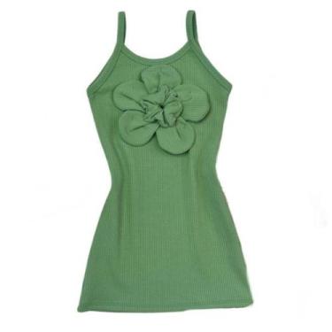 Imagem de Vestido Menina Infantil Com Flor Tendência Candy Colors Verão - AK FAS