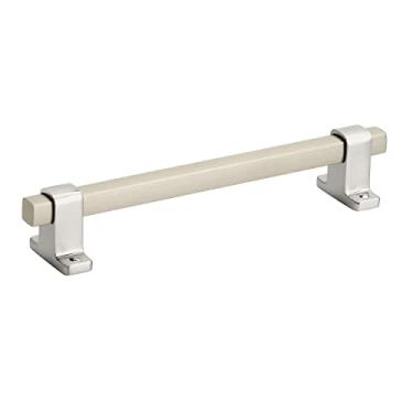 Imagem de Amerock | Puxador de armário | champanhe prateado | 160 mm (6-5/16 polegadas) centro a centro | Rockwell | 1 pacote | puxador de gaveta | puxador de gaveta | ferragens de armário