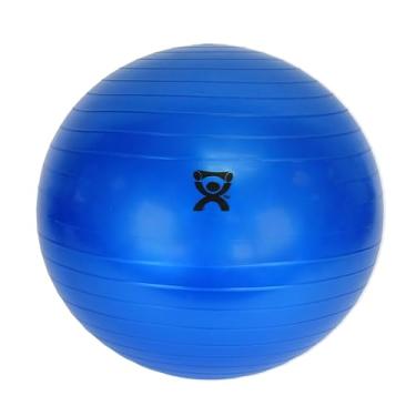 Imagem de CanDo Bola inflável para exercícios – azul 85 cm, bola de estabilidade antiderrapante extra grossa durável para exercícios básicos, ioga, pilates, assentos ativos, fisioterapia, gravidez, academia em