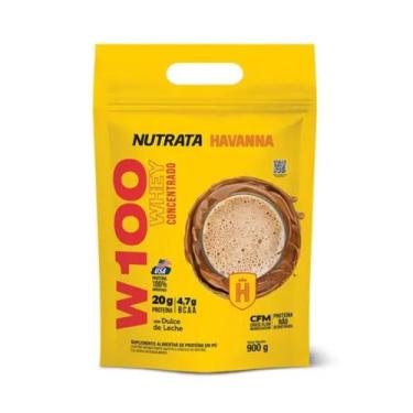 Imagem de Whey protein concentrado w100 900g - Nutrata, Doce de Leite  Havanna
