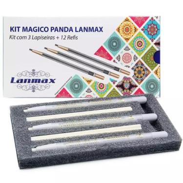 Imagem de Giz Lapiseira Panda Mágico Marcar Conjunto 3 Unid + 15 Refis - BERTO I