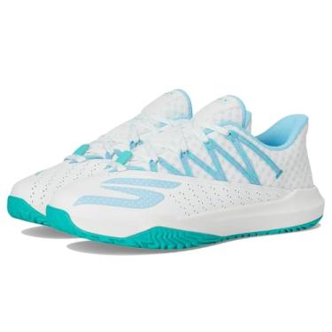 Imagem de Skechers Tênis feminino Viper Court Rally Pickleball, Branco/Azul claro, 35
