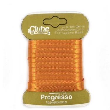 Imagem de Fita em Cetim - Cor 066 Laranja - 10 m x 4 mm - 1 unidade - Fitas Prog