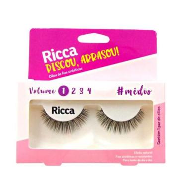 Imagem de Cílios Postiços Ricca Belliz Piscou,arrasou Vol:1 Médio Cód.2672 - BEL