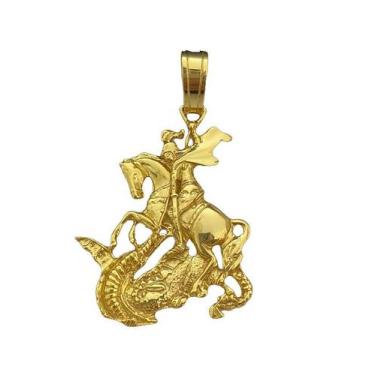 Imagem de Pingente são jorge gg - banhado a ouro 18k - ToJoia18k