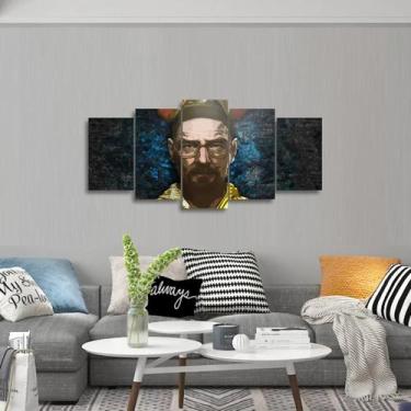Imagem de Quadro Heisenberg Mosaico Breaking Bad 125x60 Quarto - Wall Frame