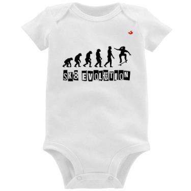 Imagem de Body Bebê SK8 Evolution Girl - Foca na Moda, Branco, GG