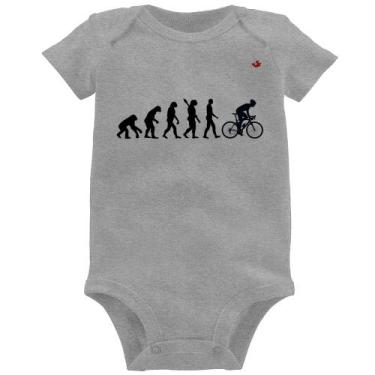 Imagem de Body Bebê Evolução do Ciclista - Foca na Moda, Cinza, G