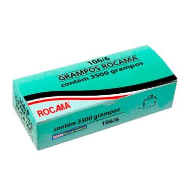 Imagem de Grampo Para Grampeador 106 6 Galvanizado Rocama 3610