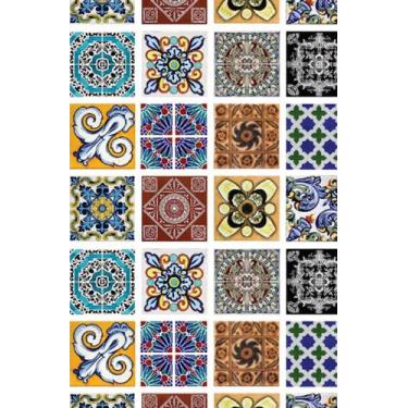 Imagem de Papel de Parede Adesivo  para Banheiro Cozinha Azulejo Português AZ 34