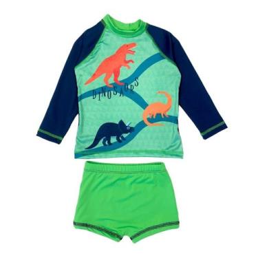 Imagem de Conjunto Menino Liso C/ Estampa Localizada 1 ao 10 - Fofotinhos, Dino 