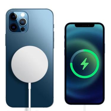 Imagem de Carregador Magsafe Sem fio Magnético Indução Compatível iPhone 12 13 -