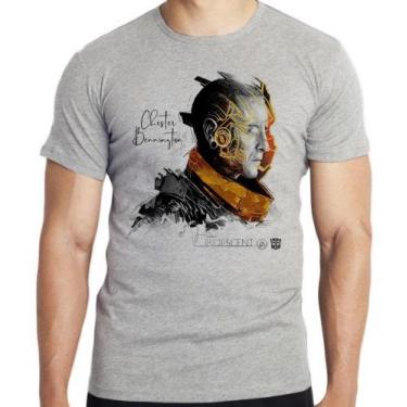 Imagem de Camiseta Chester Link Park  Blusa criança infantil juvenil adulto cami