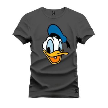 Imagem de Camiseta Algodão Confortável Premium Pato Donald - Nexstar, M, Grafite