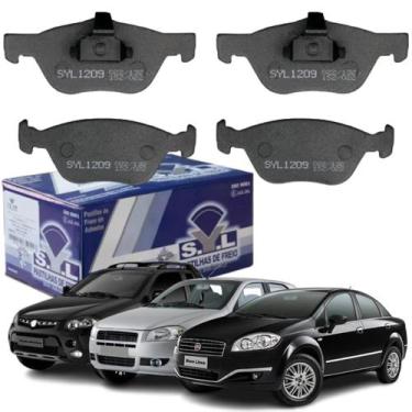 Imagem de 4 Pastilhas Freio Dianteiro Strada Palio Locker Punto Linea - SYL, PAS