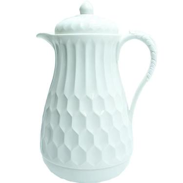 Imagem de Garrafa Térmica 1l Branca Elegante Vintage Café Bulé Chá