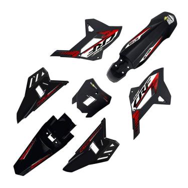 Imagem de Kit Plástico Biker 4ction C/ Adesivo Completo Honda Crf 230 2008 a 2021