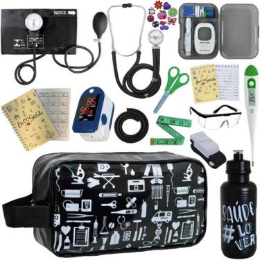 Imagem de Kit De Enfermagem Completo Medidor Glicose Aparelho Pressao - P.A. MED