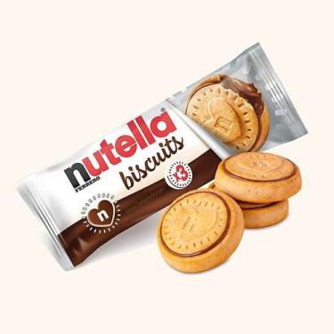 Imagem de Nutella biscuit biscoito wafer creme de avelã ferrero 41,4g