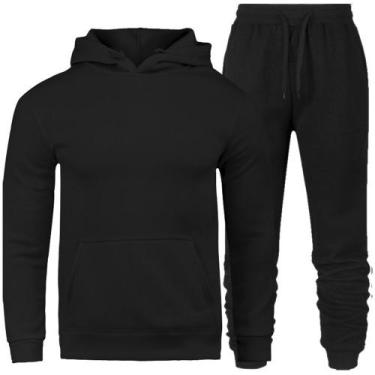 Imagem de Conjunto Blusa Moletom Canguru + Calça Moletom Masculina - Lorenzzo Lo