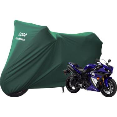 Imagem de Capa De Moto Yamaha YZF R1 Sob Medida Com Logo - Mz, Verde