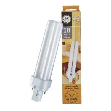 Imagem de Lâmpada Fluorescente Dulux D/E 18W 827 Branco Quente 4 Pinos G24q-2 - 