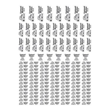 Imagem de 129 Etiquetas Escolares Personalizado Vinil Carros - Tectoner, Carros 
