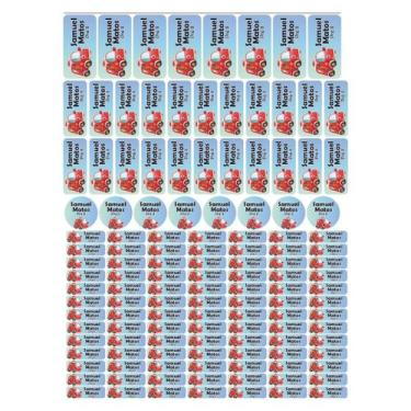 Imagem de 129 Etiquetas Escolares Personalizado Vinil Carros - Tectoner, Carros 