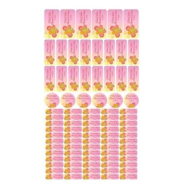 Imagem de 88 Etiquetas Escolares Personalizado Vinil Borboleta - Tectoner, Borbo