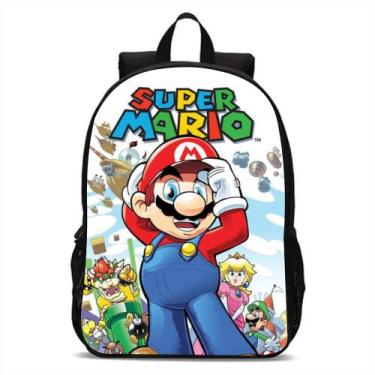 Imagem de Mochila Infantil Bolsa Escolar Super Mario Volta As Aulas - Broome, Sp